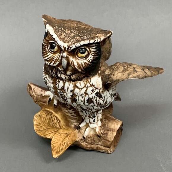 Vintage Home Interiors Homco Owl 1114 Figure Figurine 5" - Picture 1 of 7